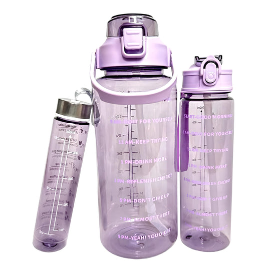 TriSpark™ 3-in-1 Motivational Water Bottle (Set of 3)👌🔥