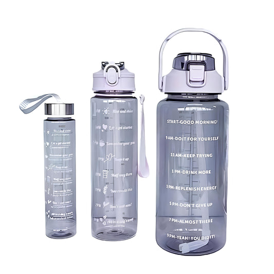 TriSpark™ 3-in-1 Motivational Water Bottle (Set of 3)👌🔥